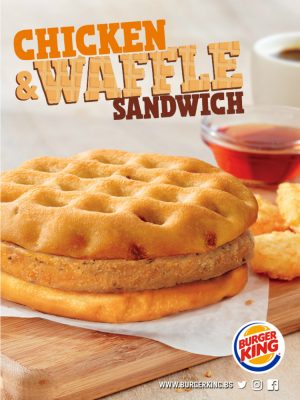 Burger King Chicken Waffle Sandwich