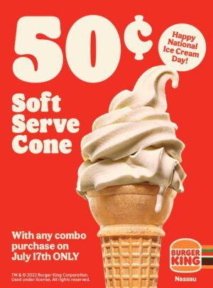 50¢ Soft Serve Cone